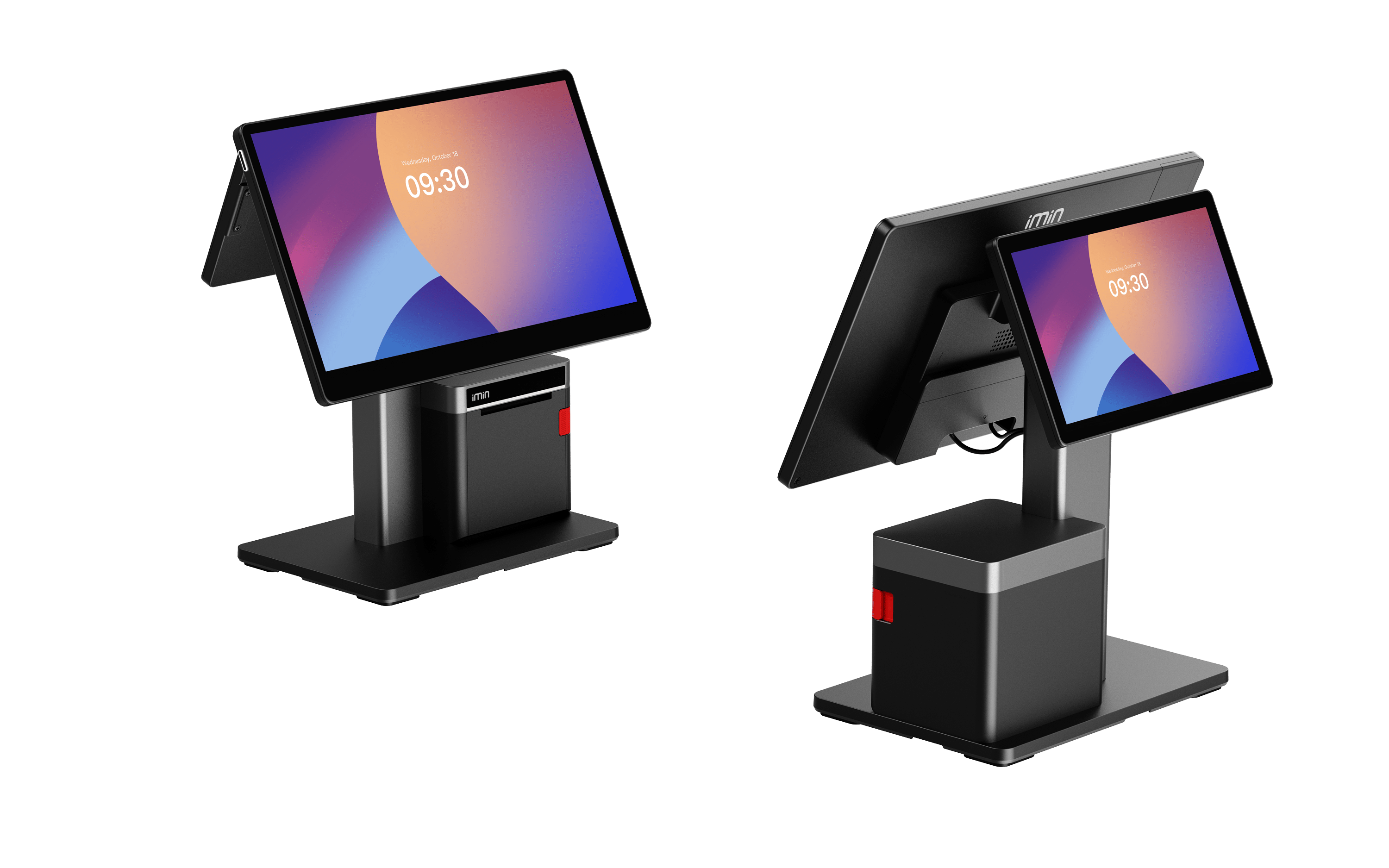 iMin Swan 2 incl. 80mm Printer  und Kundendisplay - Premium Android Kassensystem für professionelle Ansprüche