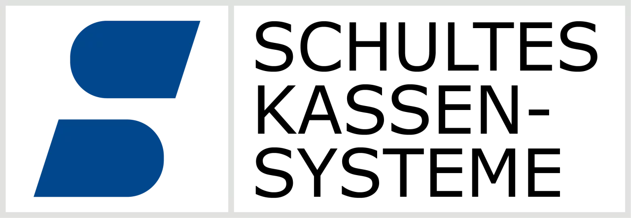 Schultes S-700 bluepos backoffice Software Logo in Blau und Weiß - Frontansicht Produktdarstellung