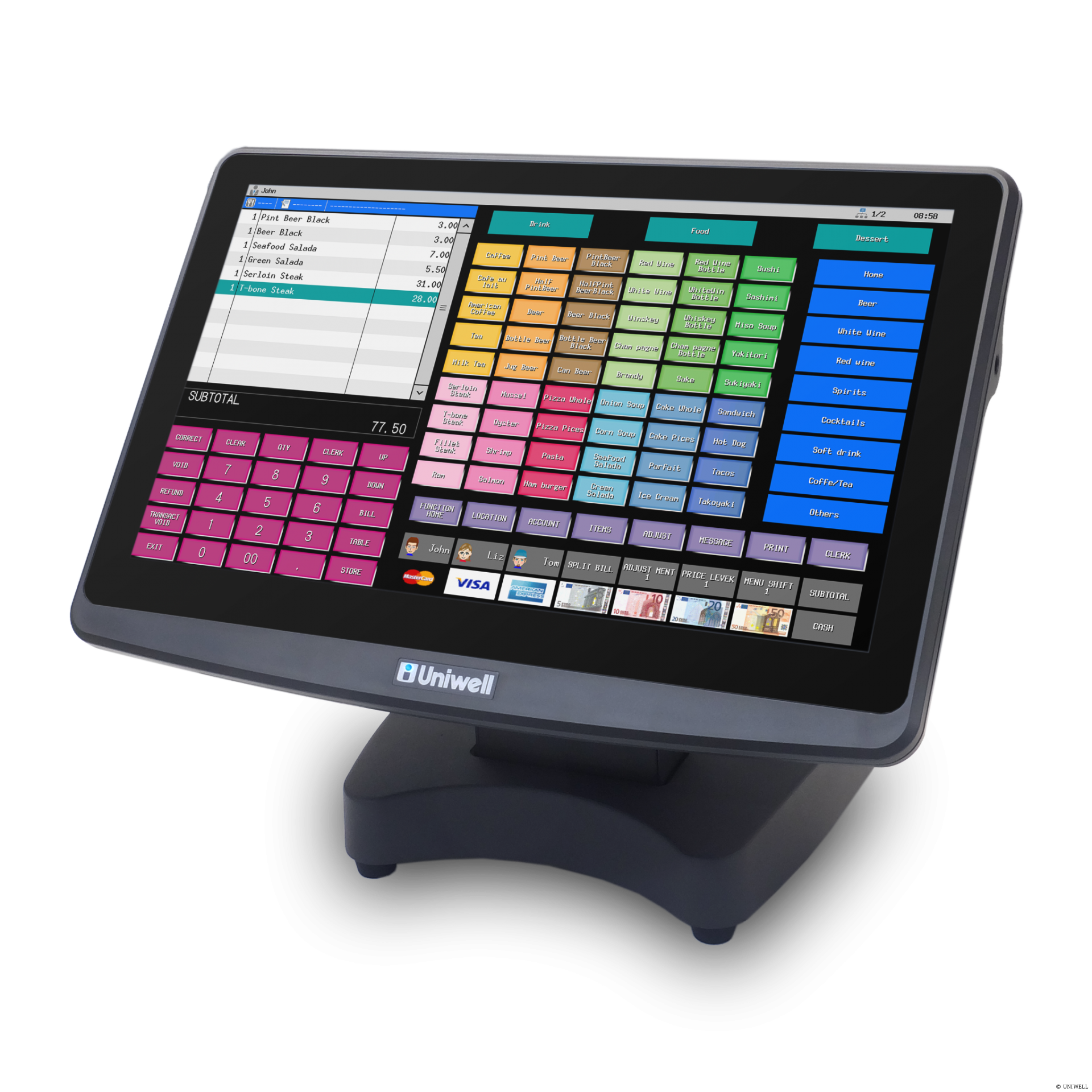 Uniwell HX-5500 Kassensystem